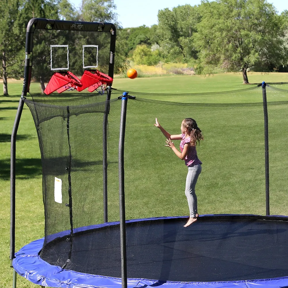 12' Trampoline Double Basketball Hoop Accessory
