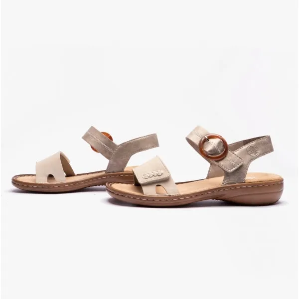 608Z3-60 Ladies Sandals Beige