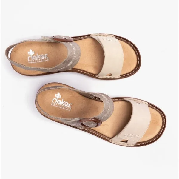 608Z3-60 Ladies Sandals Beige