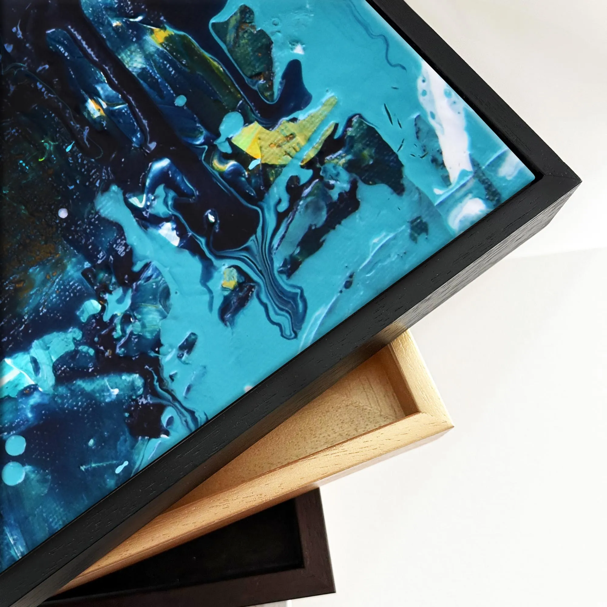 Abstract 179 Framed Canvas