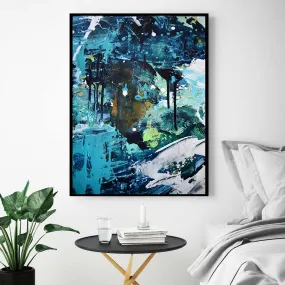 Abstract 179 Framed Canvas