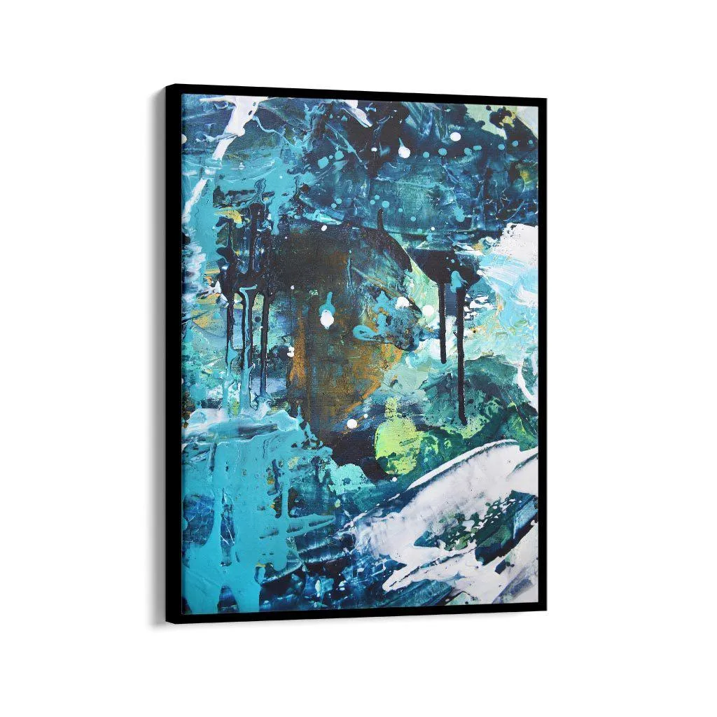 Abstract 179 Framed Canvas