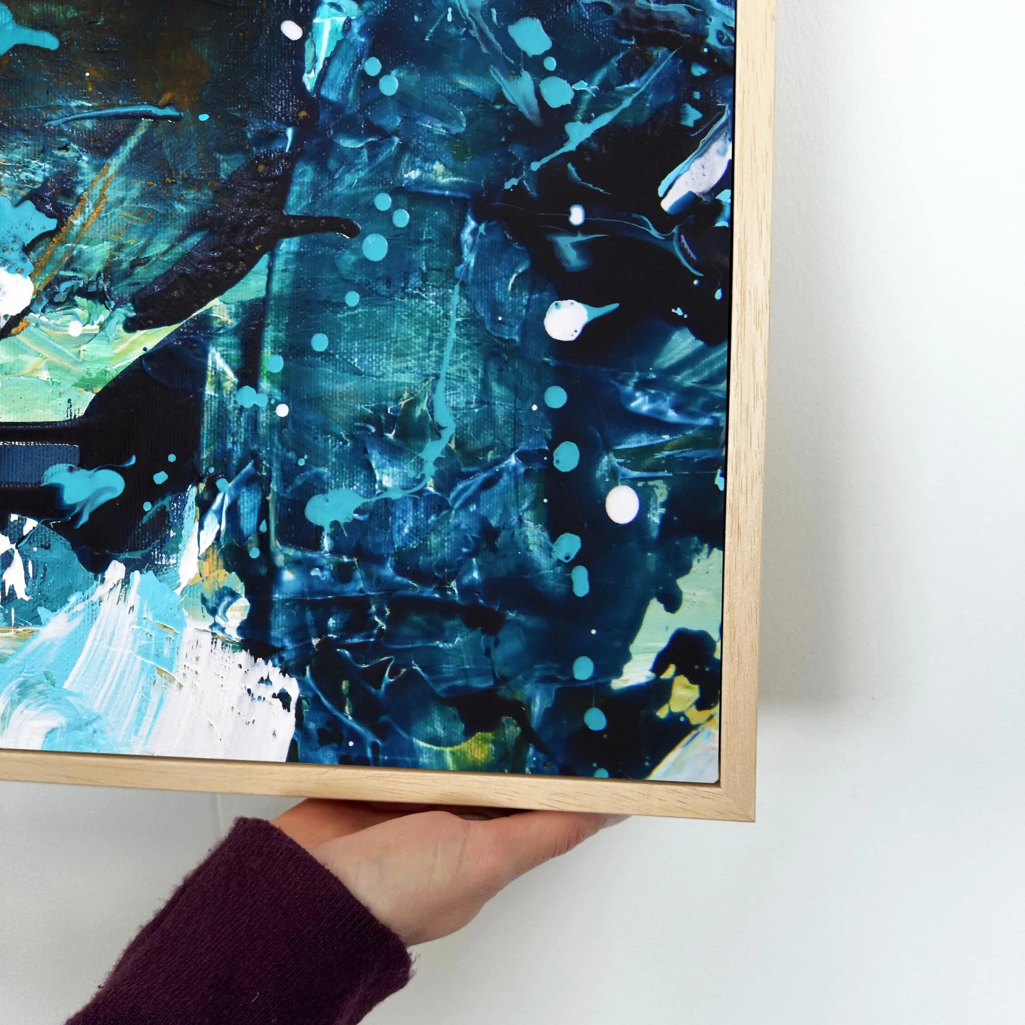Abstract 179 Framed Canvas