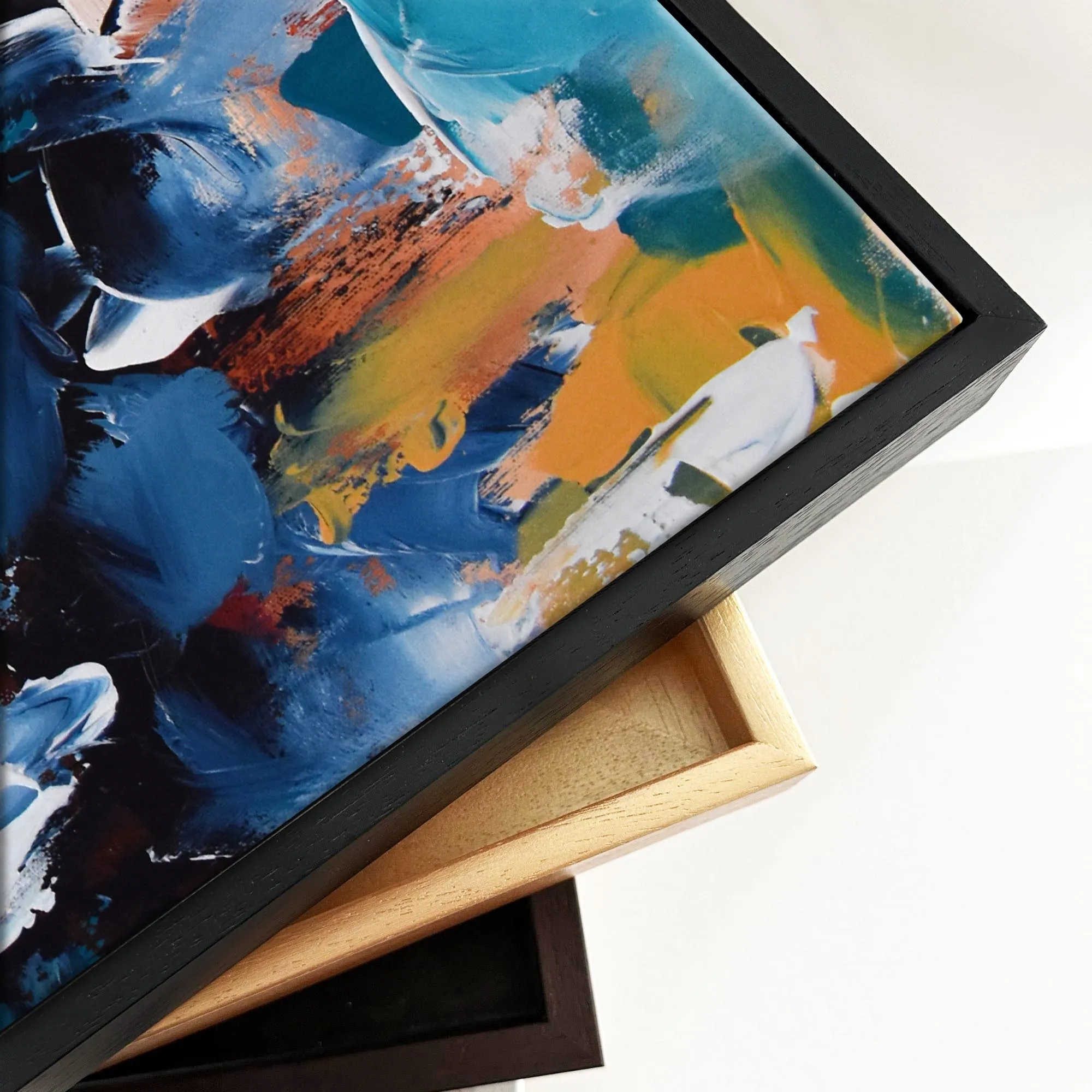 Abstract 423 Framed Canvas