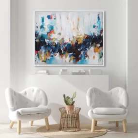 Abstract 423 Framed Canvas