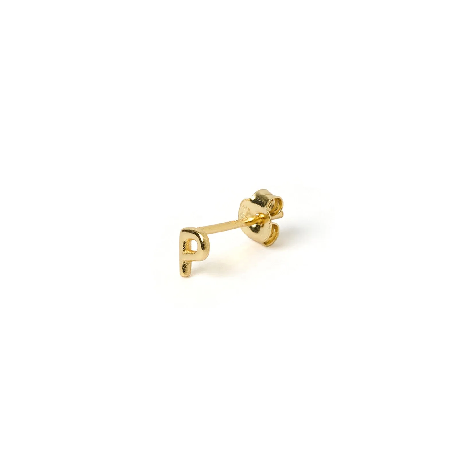 Alphabet Gold Single Stud