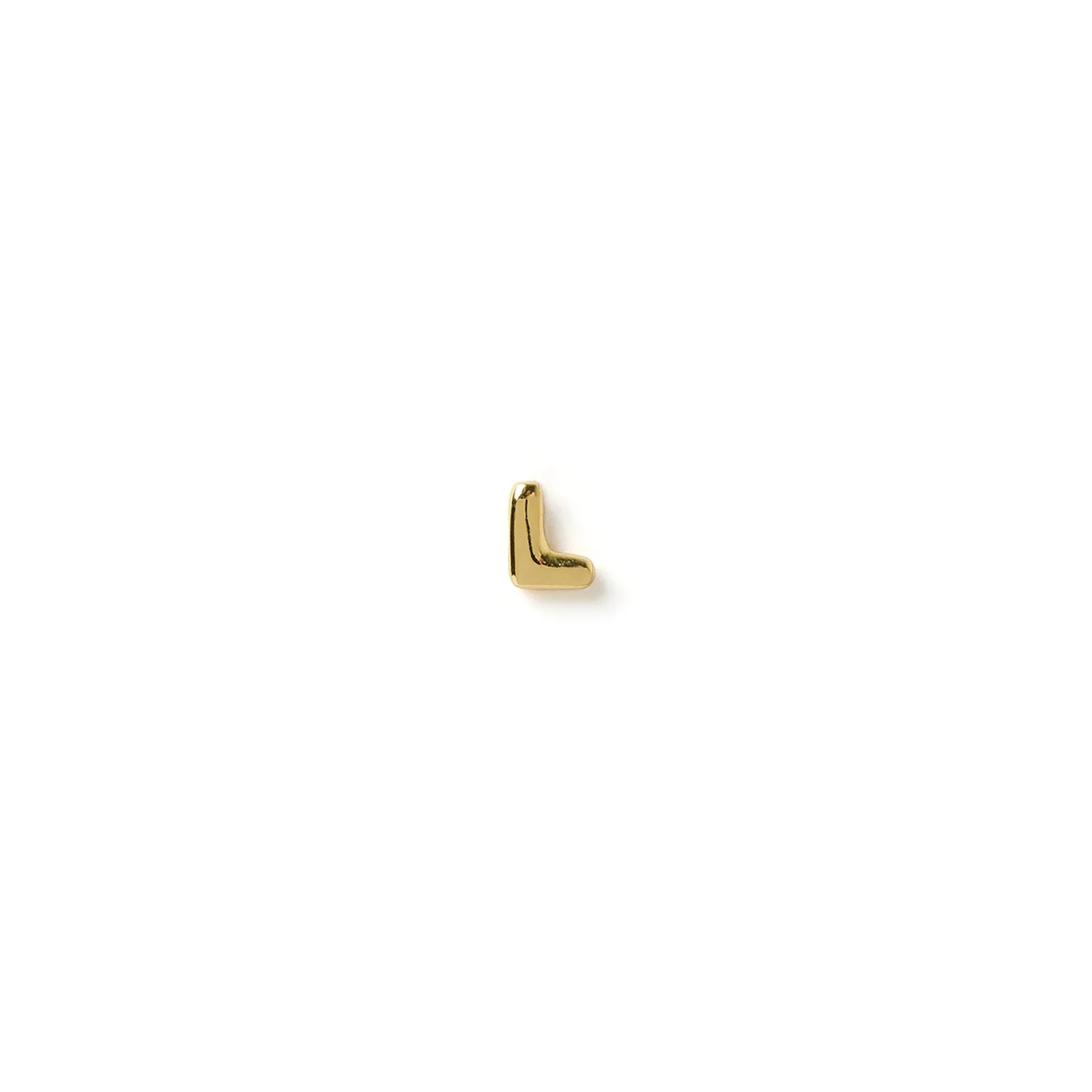 Alphabet Gold Single Stud