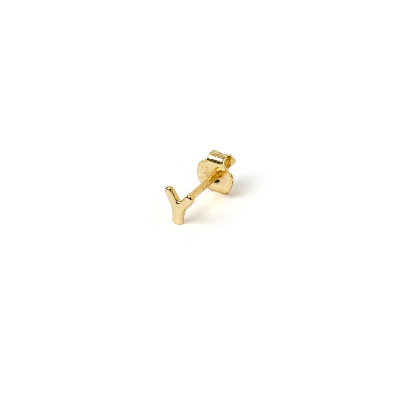 Alphabet Gold Single Stud