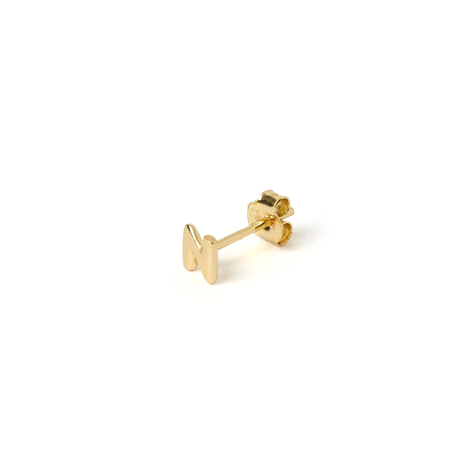 Alphabet Gold Single Stud