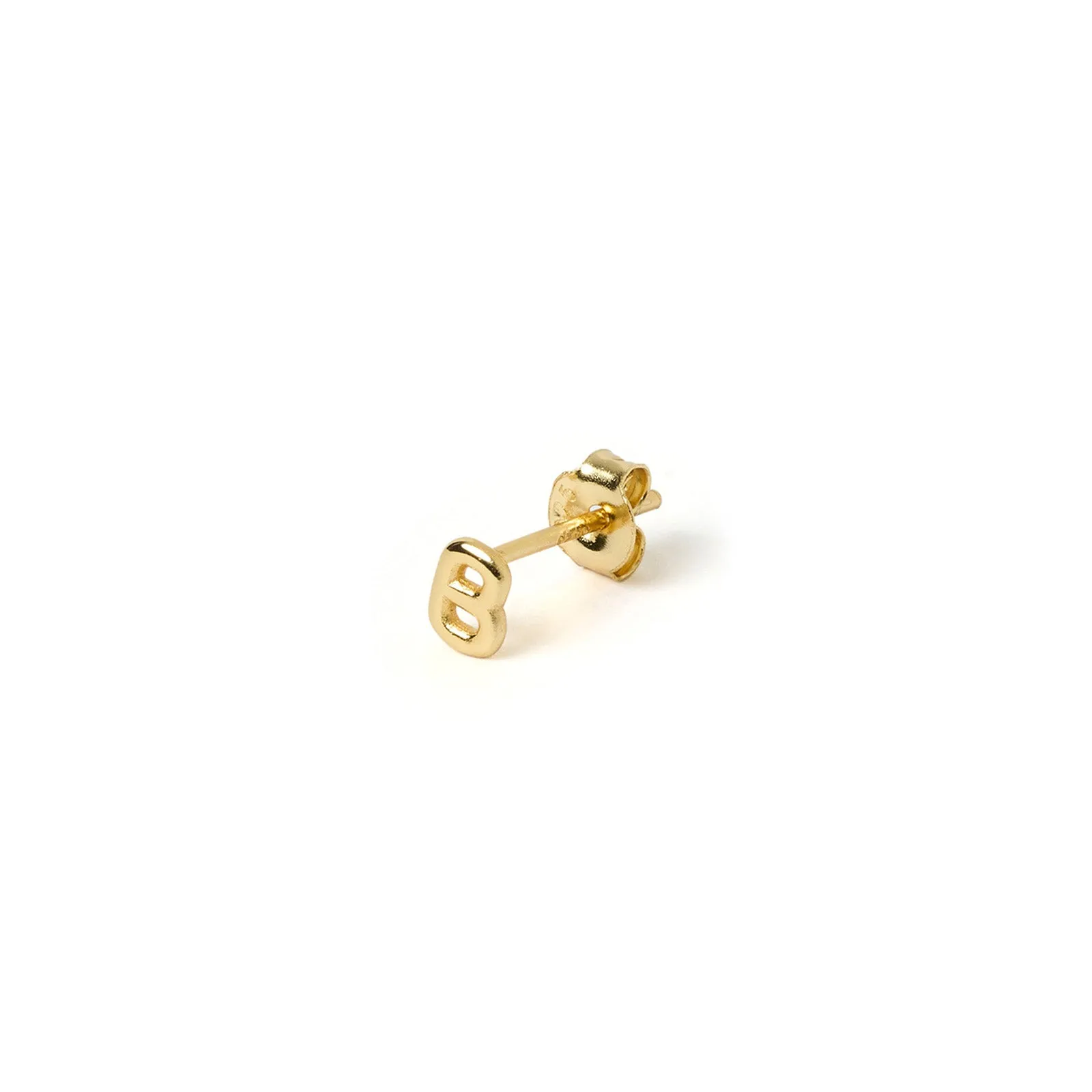 Alphabet Gold Single Stud