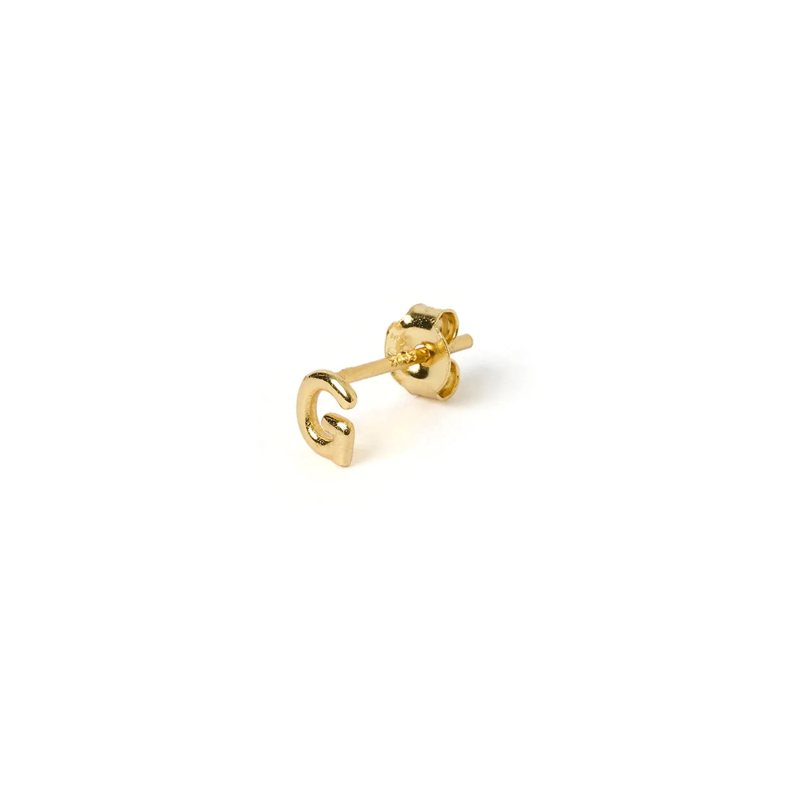 Alphabet Gold Single Stud