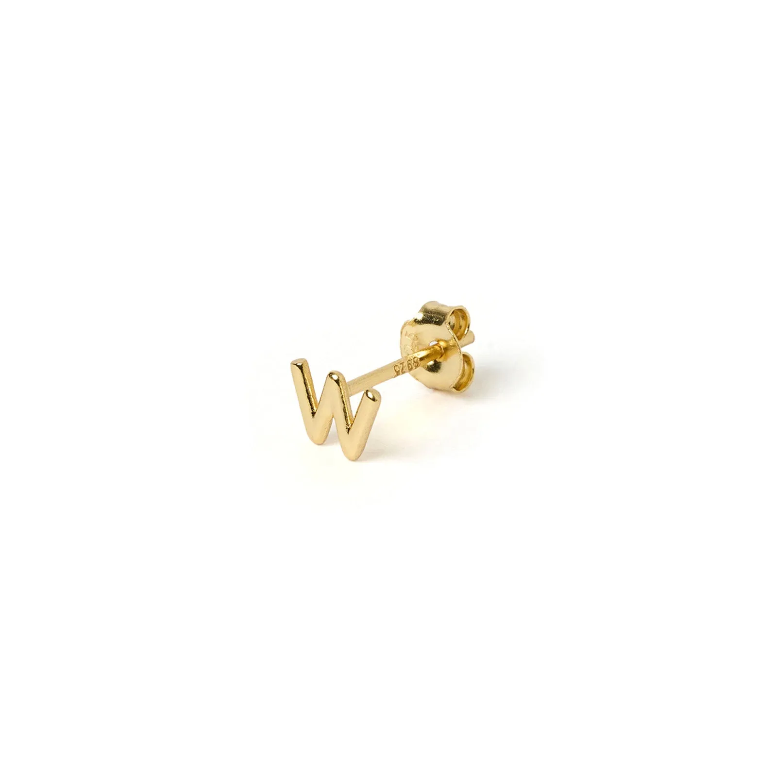 Alphabet Gold Single Stud