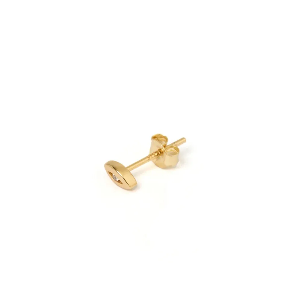 Amulet Gold Single Stud
