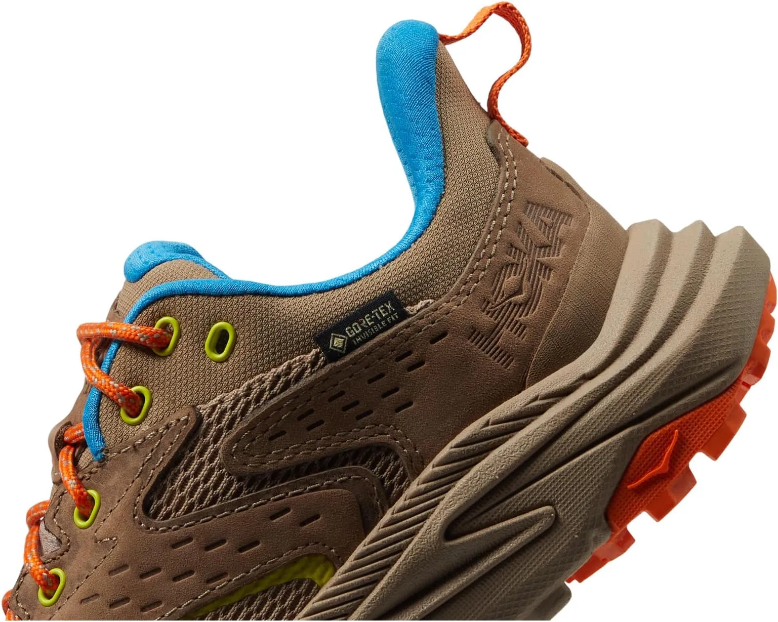 Anacapa 2 Low GTX Hoka Hiking Shoes, Dune/Vibrant Orange