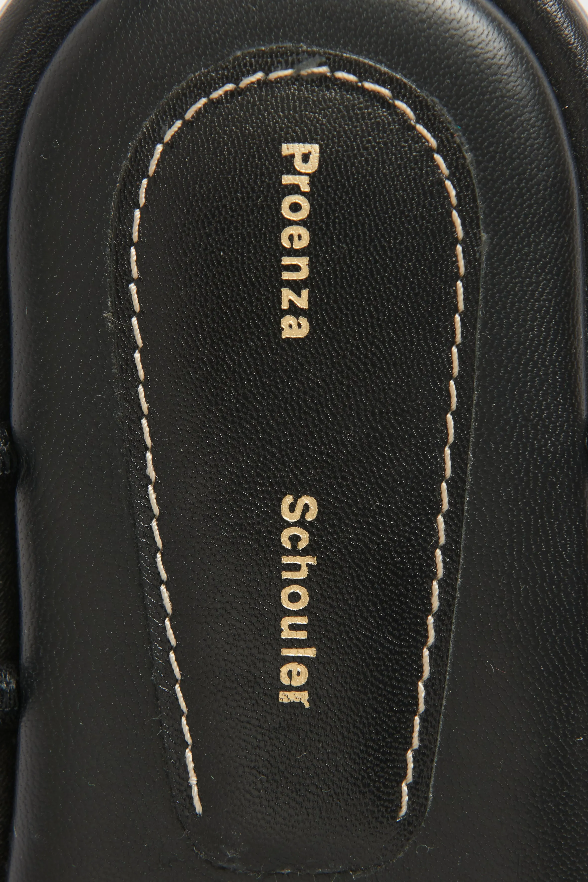 Black Woven Flat Pipe Preowned Sandals