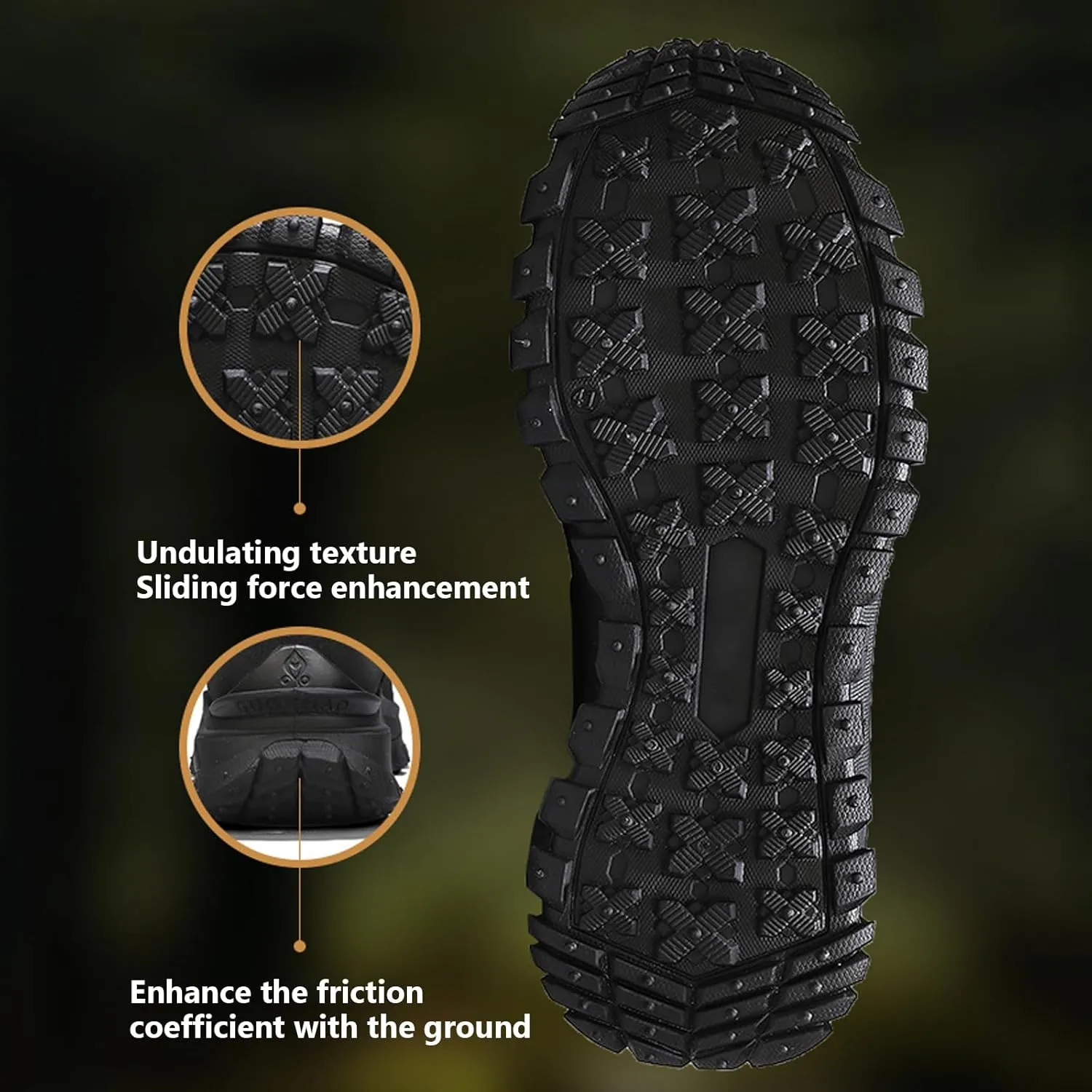 Buhelyc Men's Hiking Shoes Outdoor Boots Work Shoes Comfortable Breathable barefoot shoes for Walking Hiking