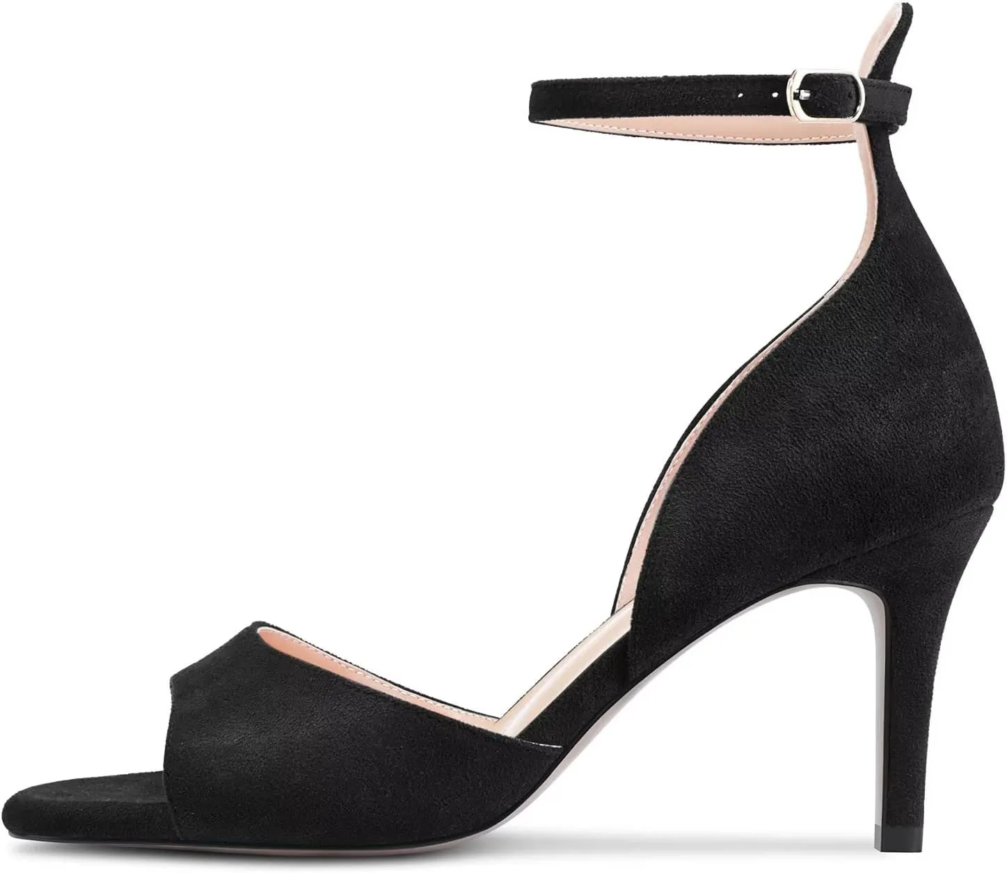 Castamere Women Stiletto High Heel Peep Open Toe Ankle Strap Sandals Wedding Party 2.6 Inches Heels