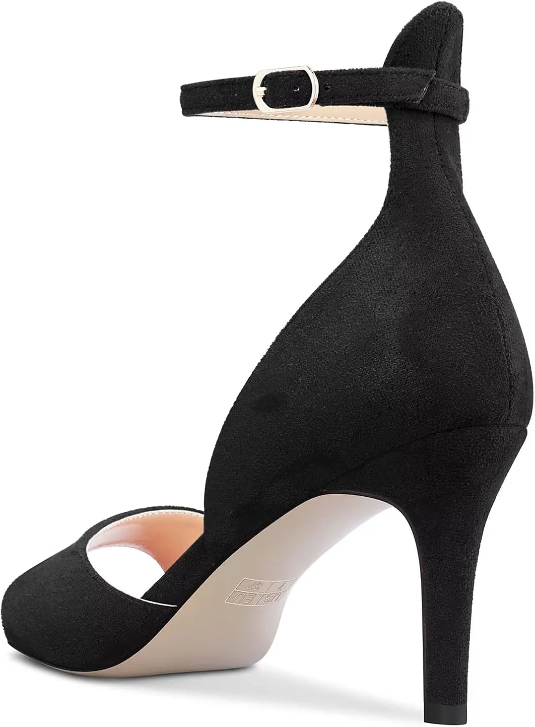 Castamere Women Stiletto High Heel Peep Open Toe Ankle Strap Sandals Wedding Party 2.6 Inches Heels