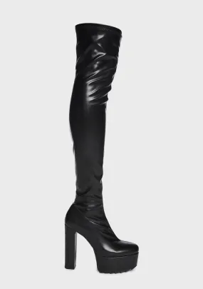 Chasing Heights Thigh High Boots