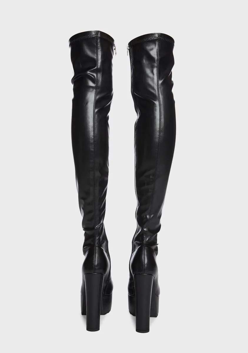 Chasing Heights Thigh High Boots