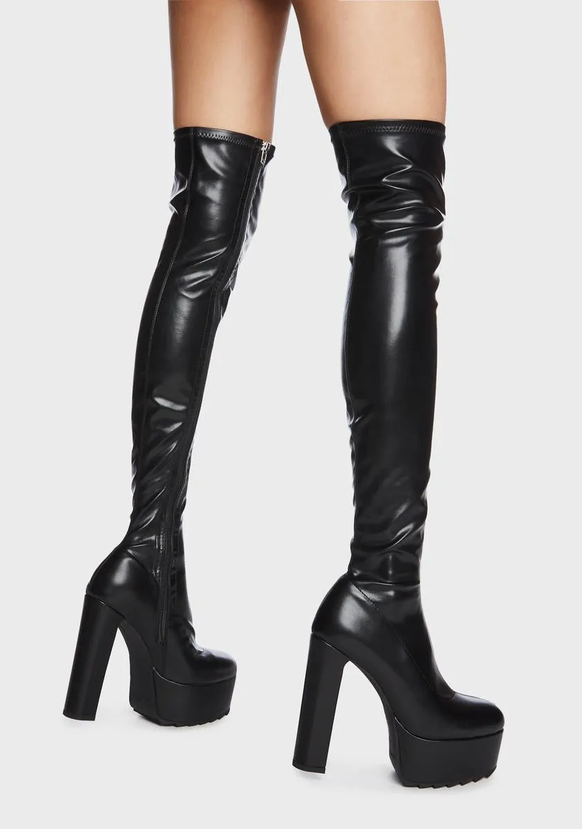 Chasing Heights Thigh High Boots