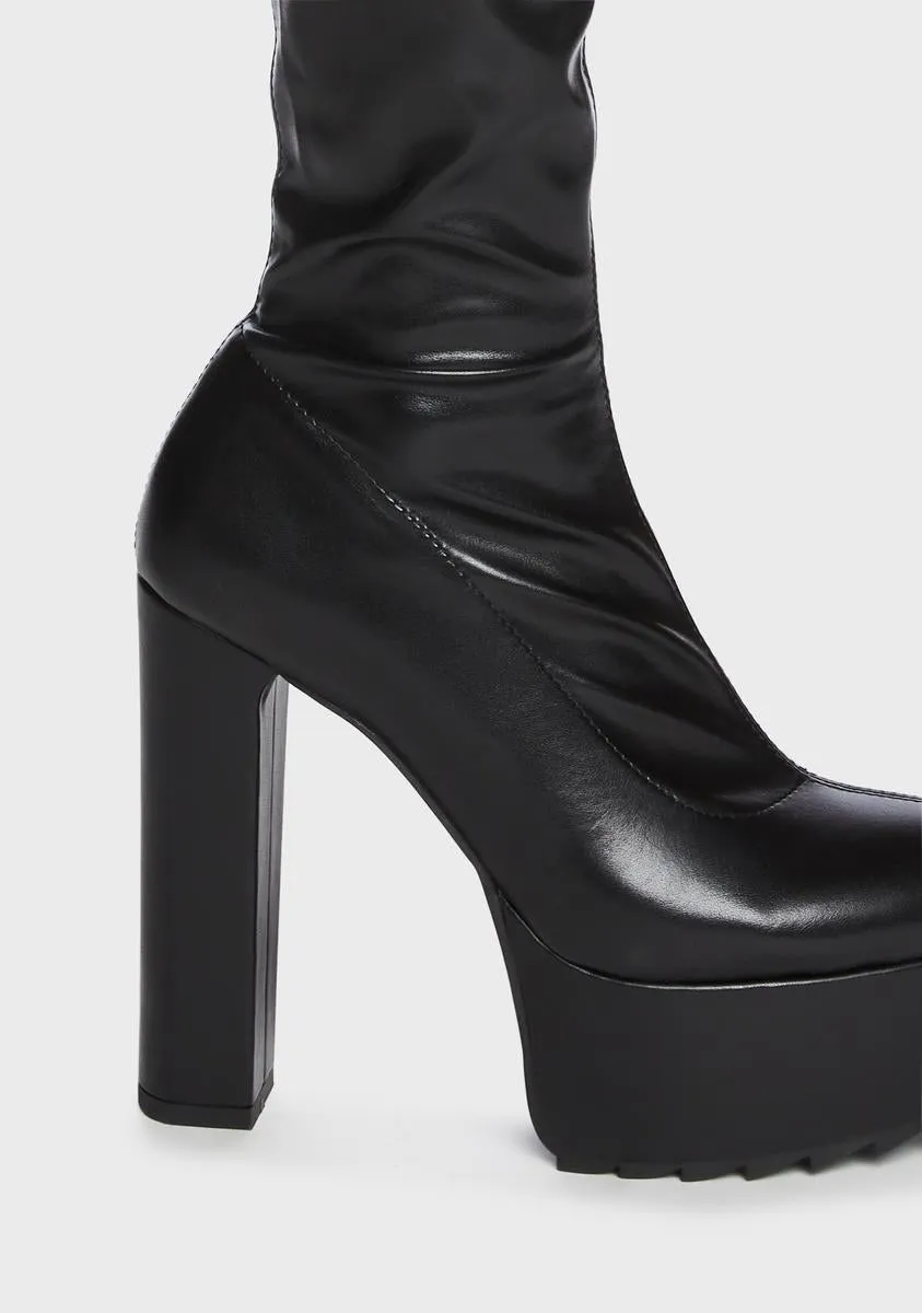 Chasing Heights Thigh High Boots