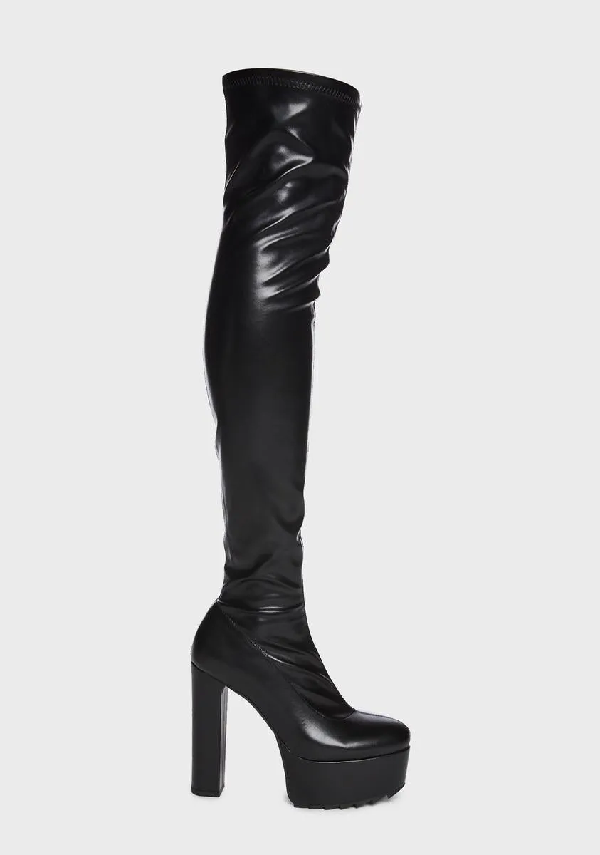 Chasing Heights Thigh High Boots