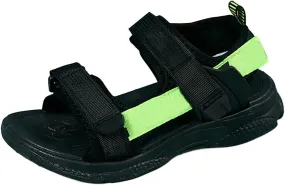 Children's Boys Summer Sports Sandals Hiking Beach Outdoor Open Toe Sports Sandals Boy Sandals (Green #1, 2 Big Kids)