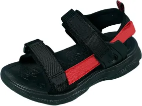 Children's Boys Summer Sports Sandals Hiking Beach Outdoor Open Toe Sports Sandals Boy Sandals (Red #1, 2 Big Kids)
