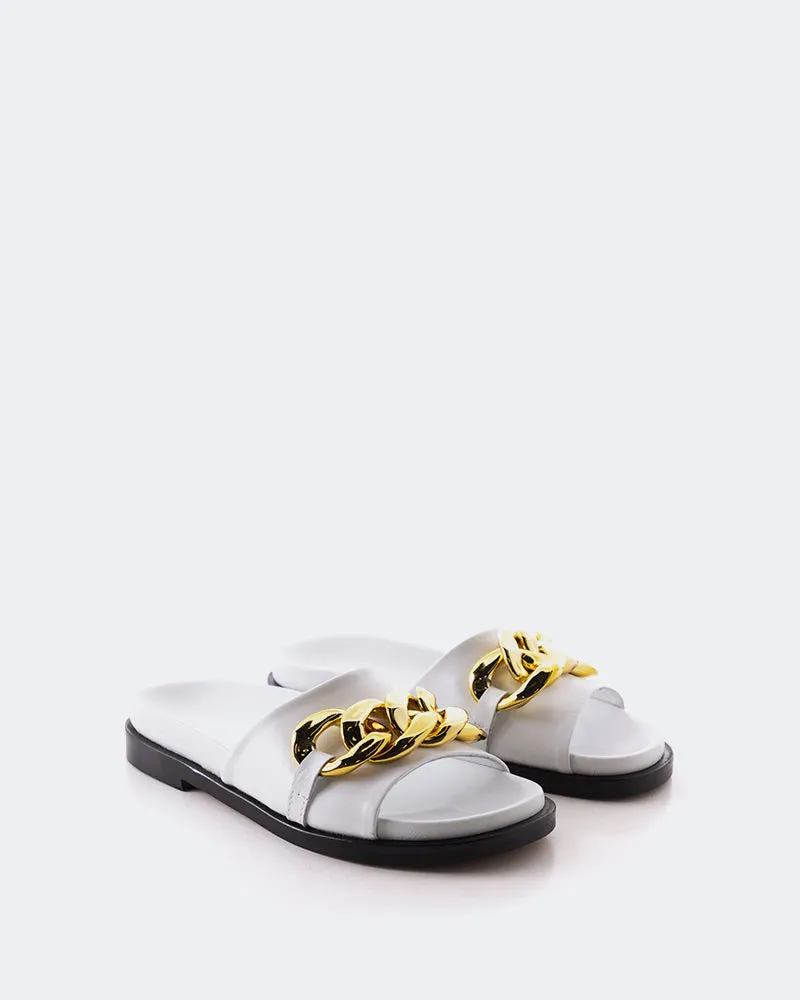 Cipriana White Leather