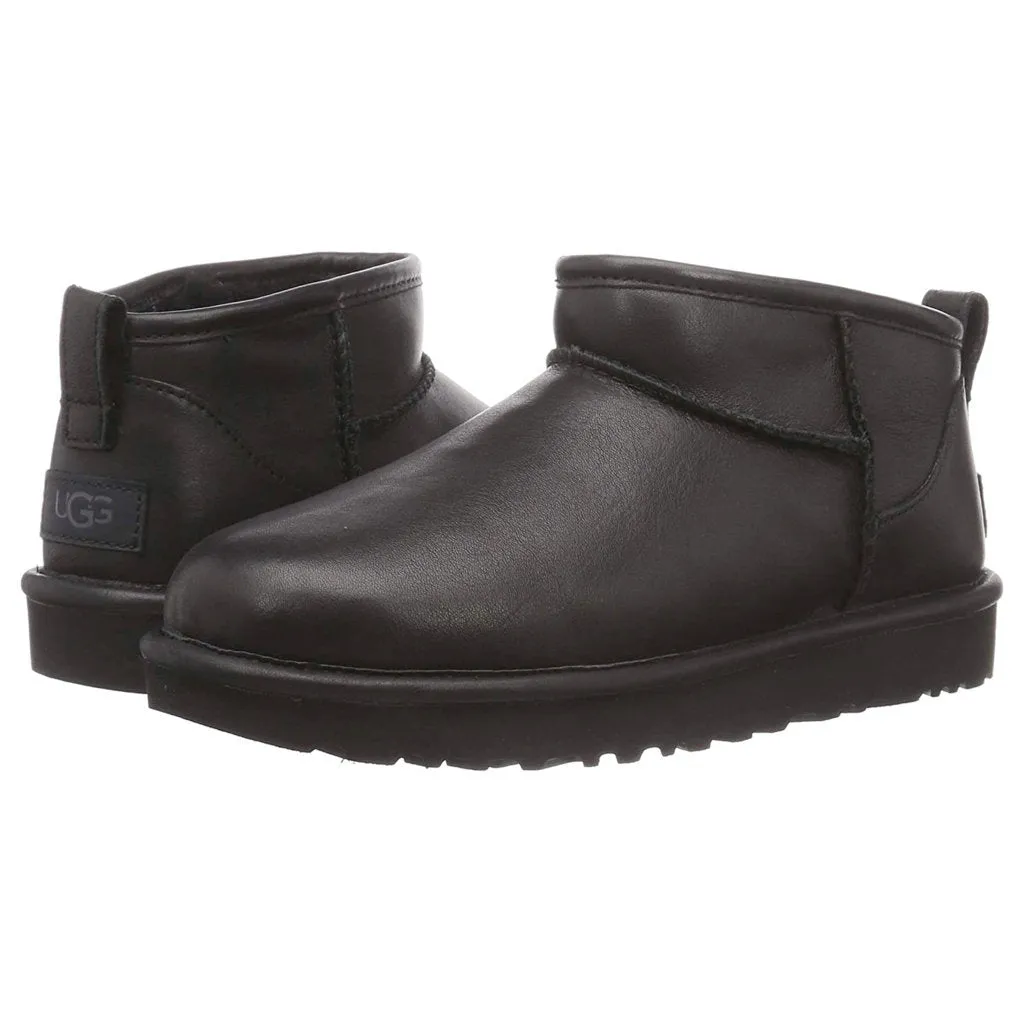 Womens Classic Ultra Mini Leather Winter Boots