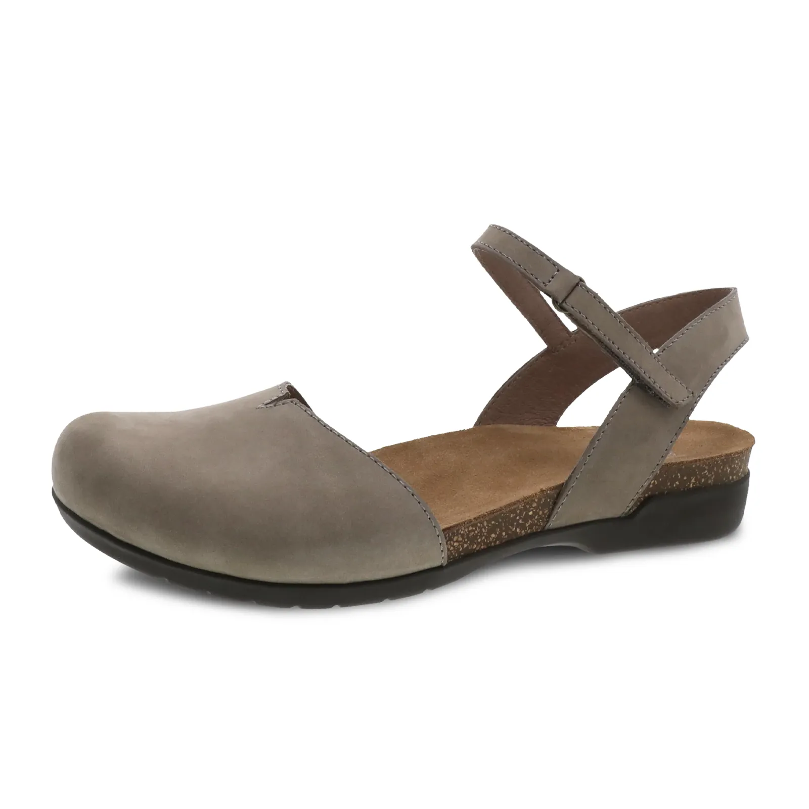 Dansko Rowan Backstrap Sandal (Women) - Taupe Milled Nubuck