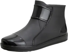 Deck Boots for Men Waterproof Rain Boots Comfortable Fishing Loafers Non Slip Boat Shoes for Fishing Gardening