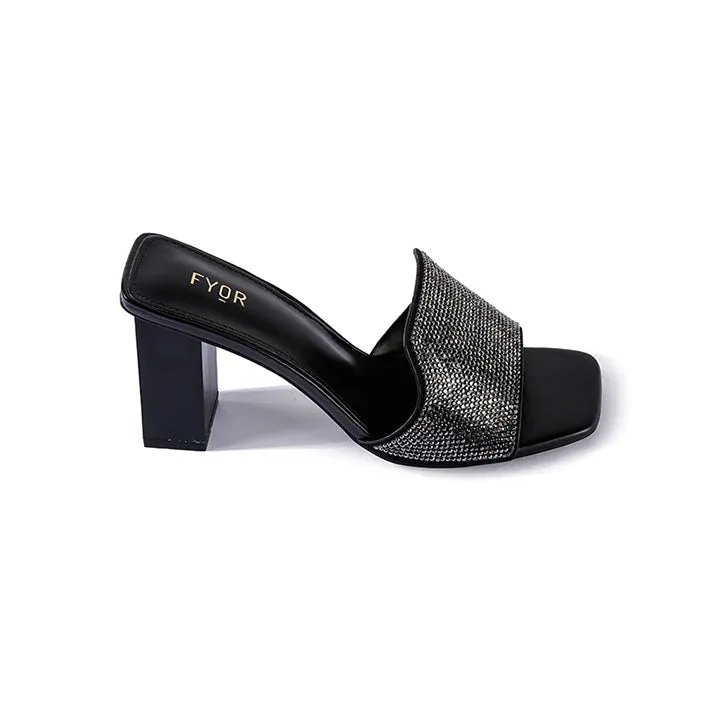 Diamante Box Heel Sandal BB 08