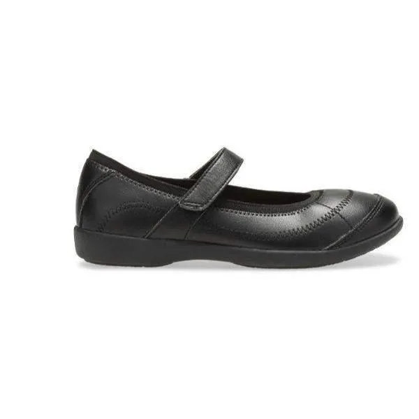 Hush Puppies Rudy Girls Black Uniform Shoes