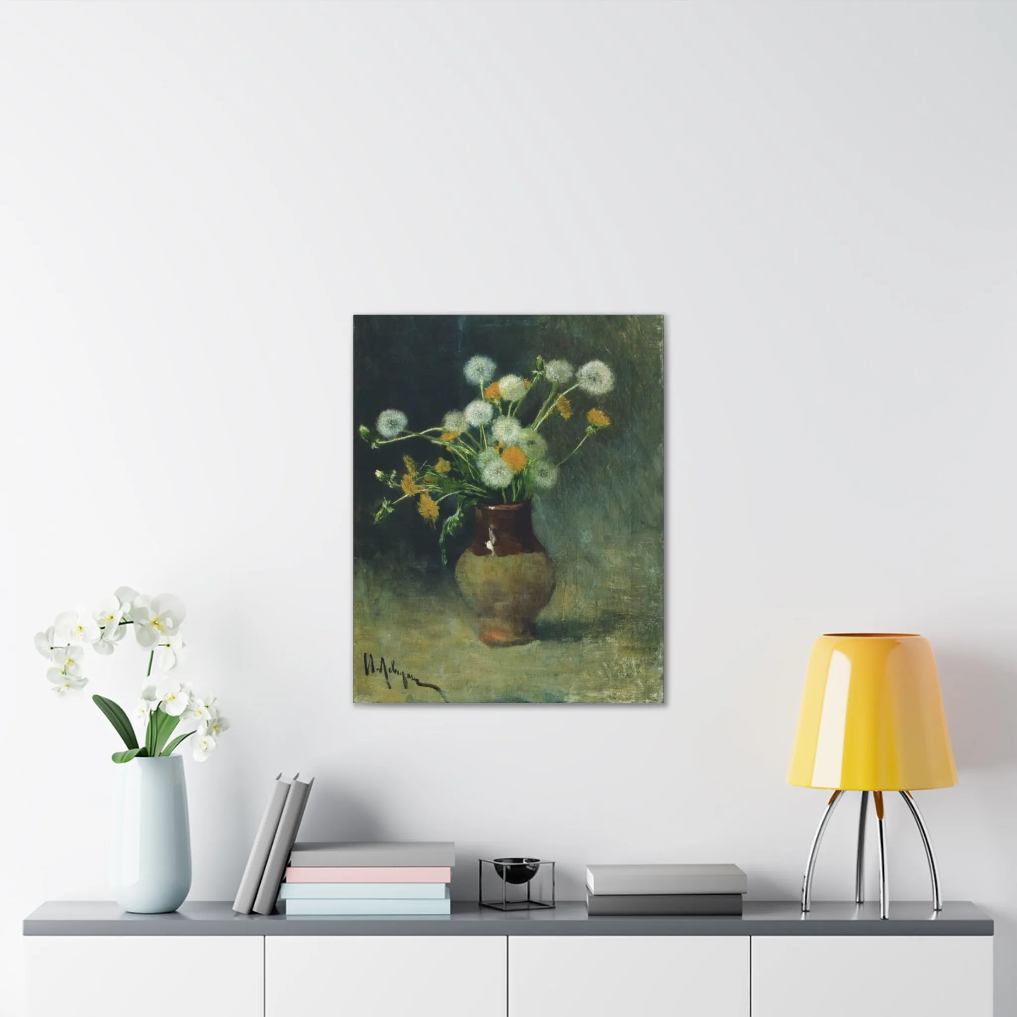Isaac Levitan Dandelions -1889  Canvas Stretched, 0.75"