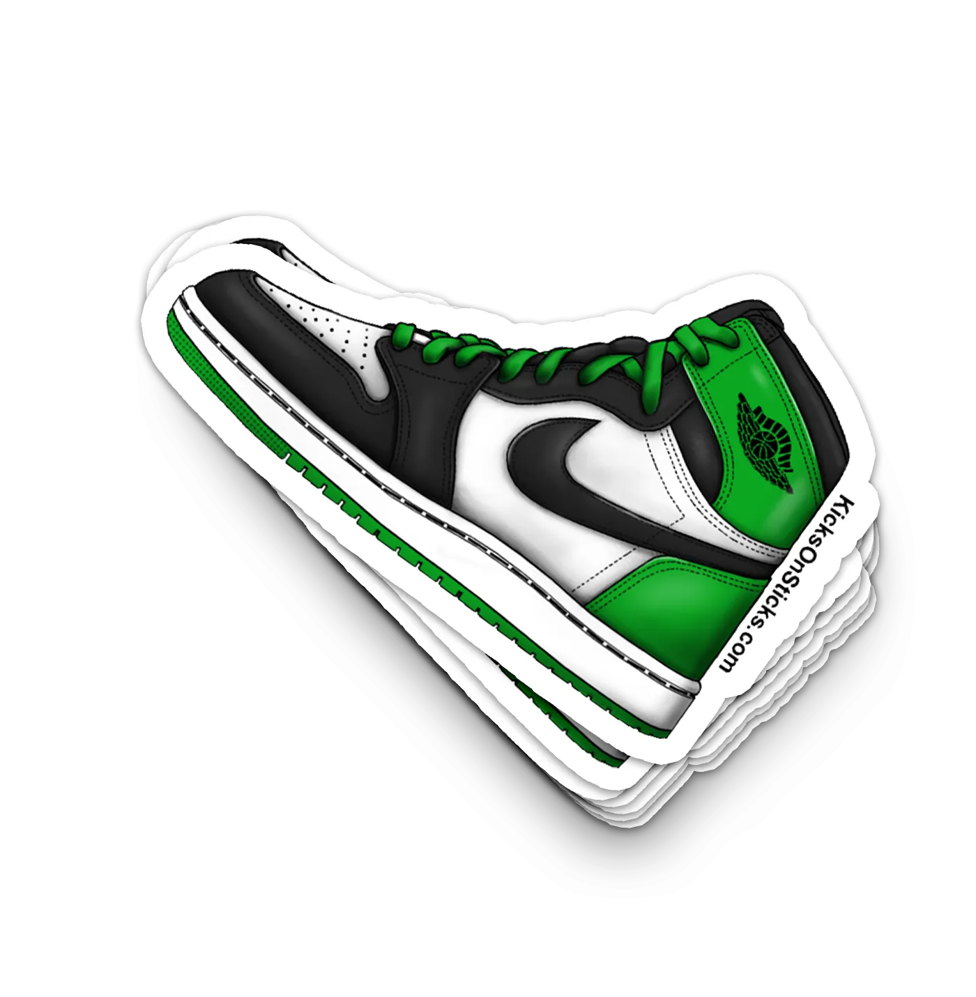 Jordan 1 "Lucky Green Black Toe" Sneaker Sticker