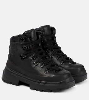 Journey Canada Goose Leather Hiking Boots, Black