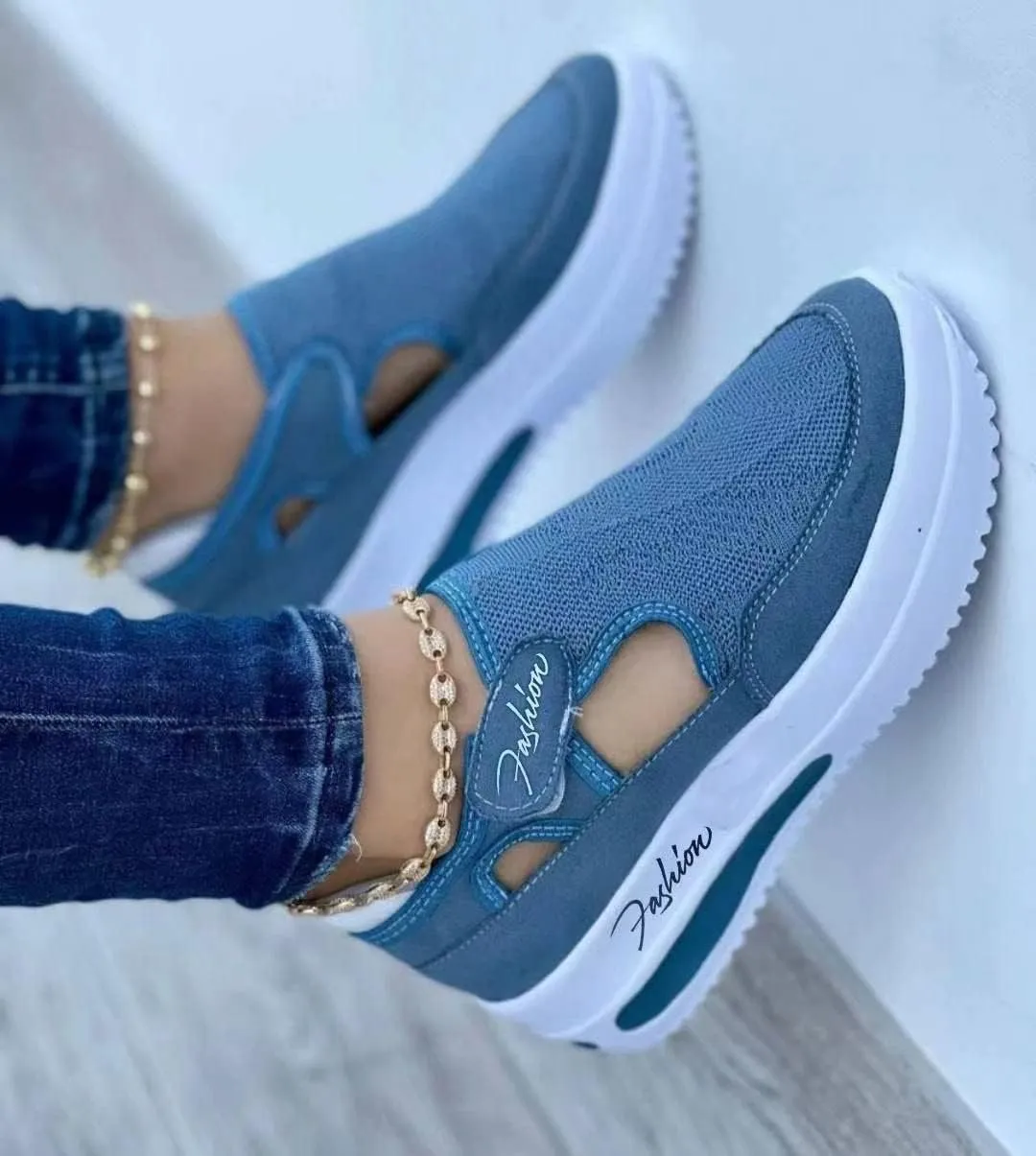 Ladmiple Sneakers For Women Slip On Wide Width Low Top Canvas Walking Shoes Fashion Dressy Casual Summer Flats Loafers