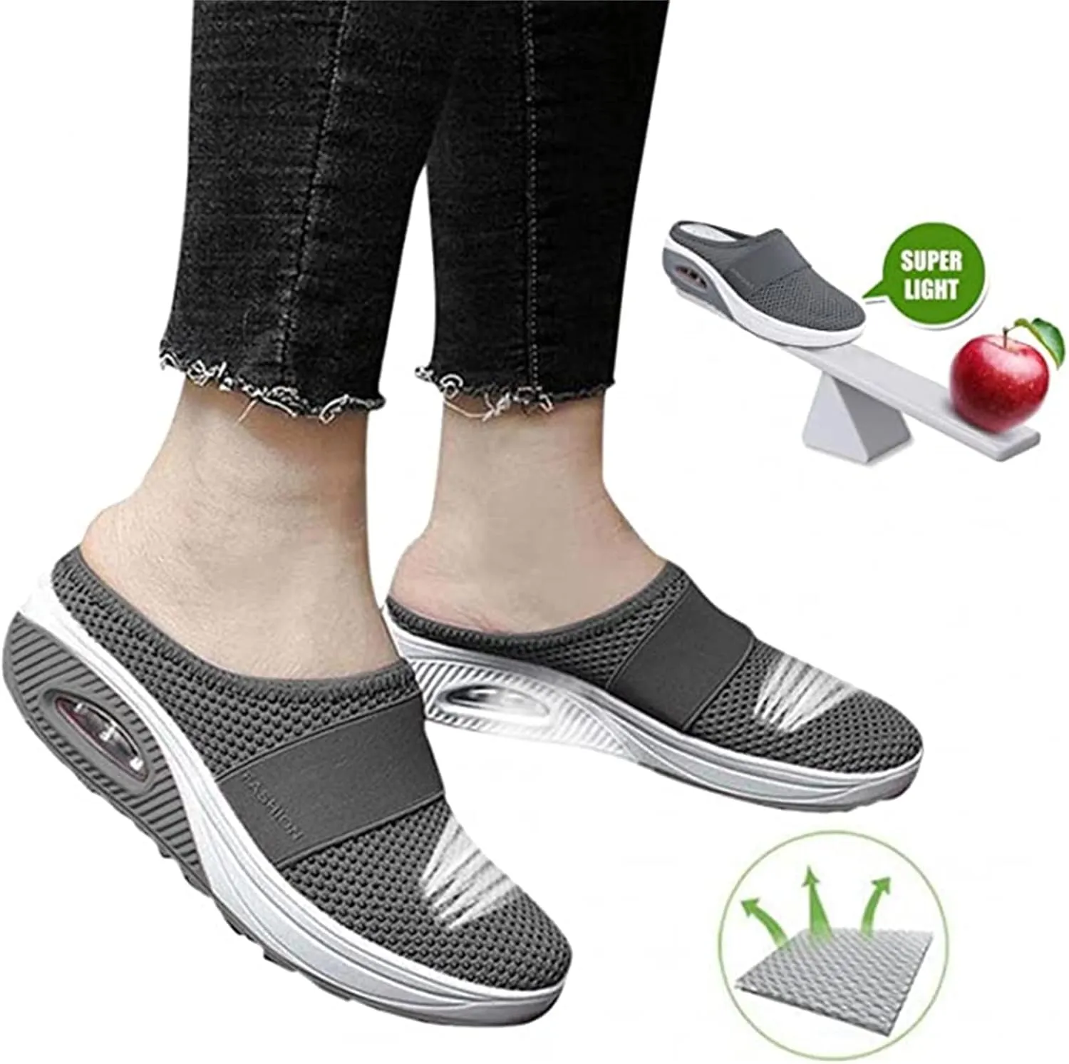 Ladmiple Sneakers For Women Walking Shoes Arch Support Fashion Dressy Casual Summer Comfortable Slip on Flats Loafers