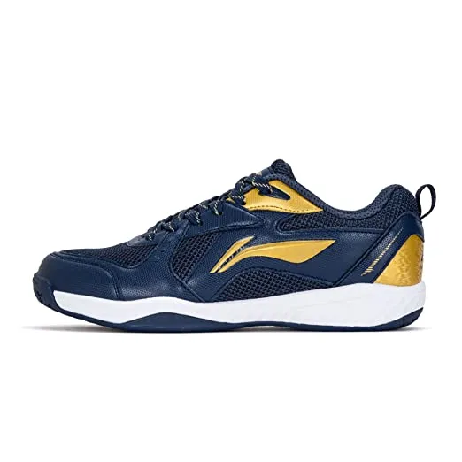 Li-Ning Ultra III Non-Marking Cushion Badminton Shoe (Navy/Gold)