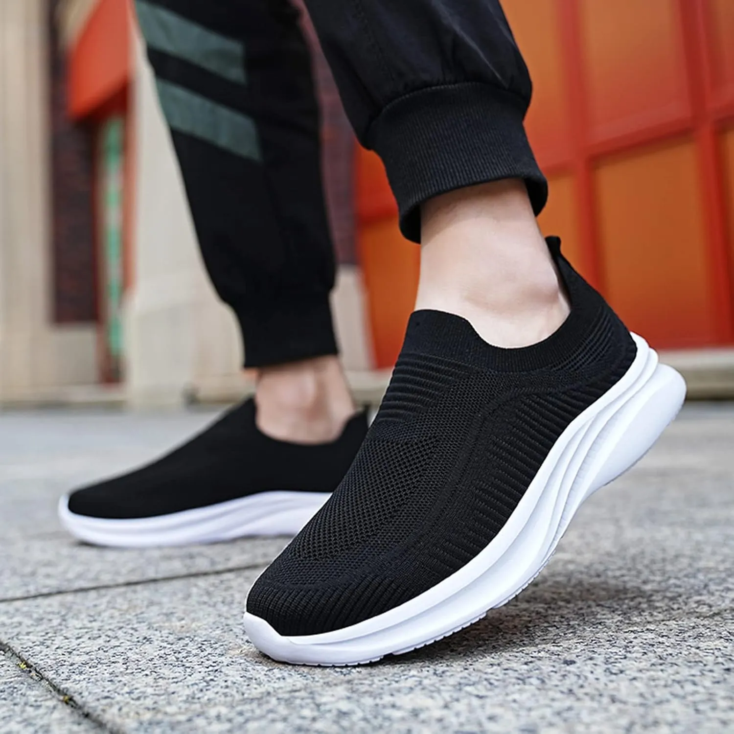 Mens Loafers & Slip-Ons Men Sports Shoes Fashionable and Simple Solid Color New Pattern Summer Mesh Breathable