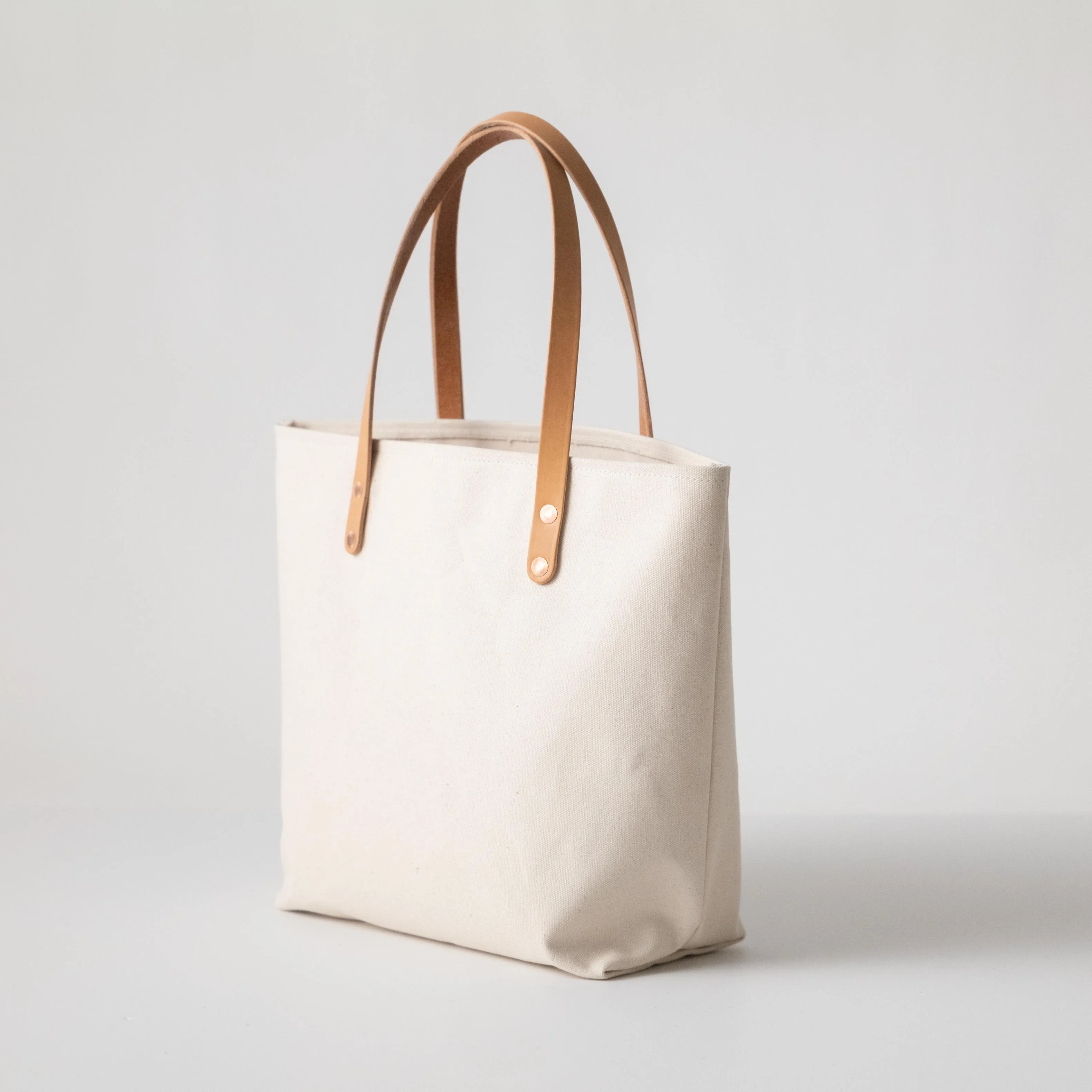 Durable Natural Canvas Tote Bag - Eco-Friendly and Lightweight