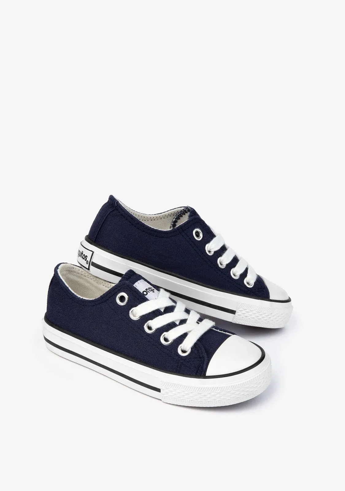 Navy Basic Sneakers Canvas