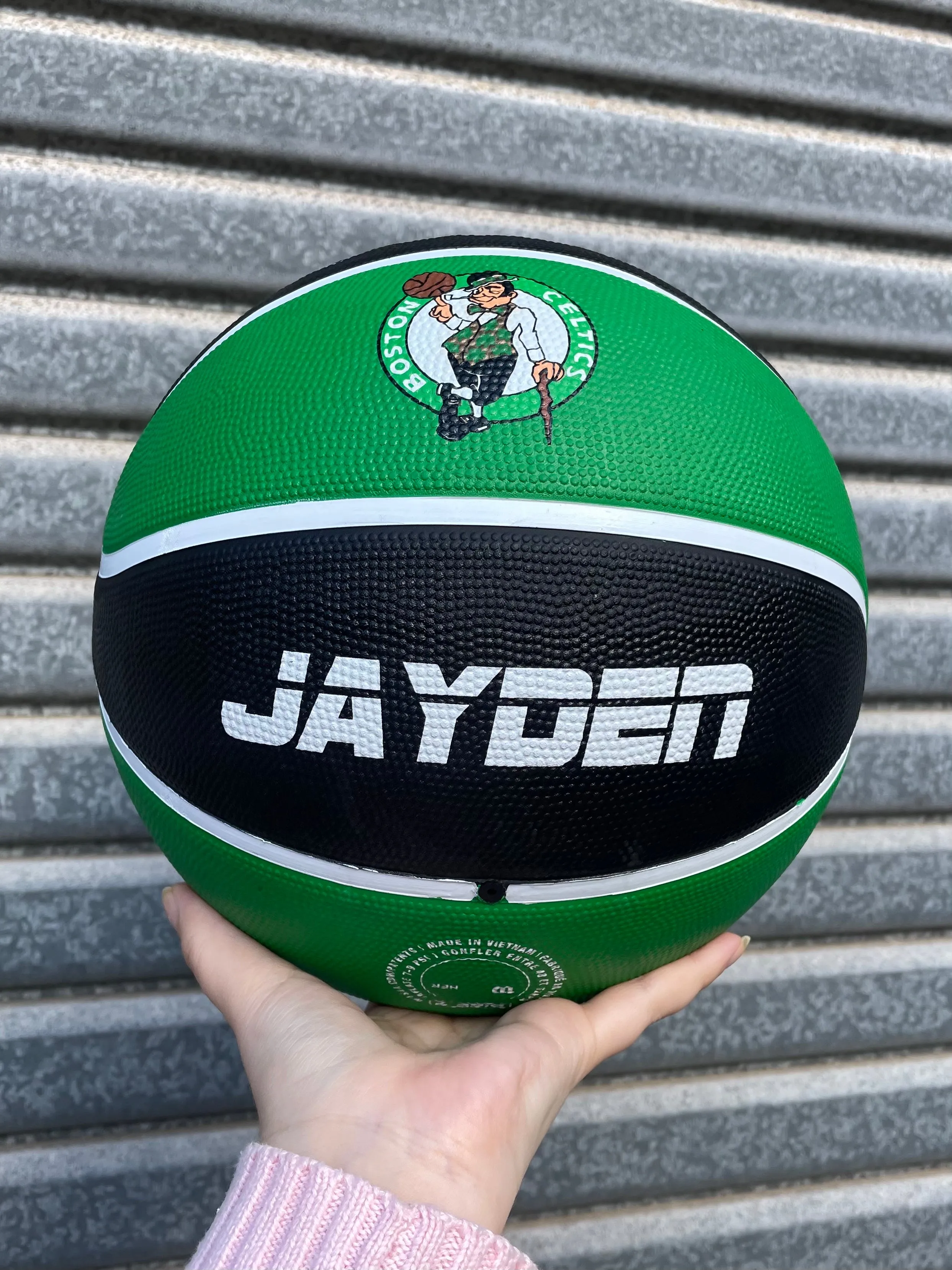 Personalised NBA Official Boston Celtics Team Basketball (Size 7)