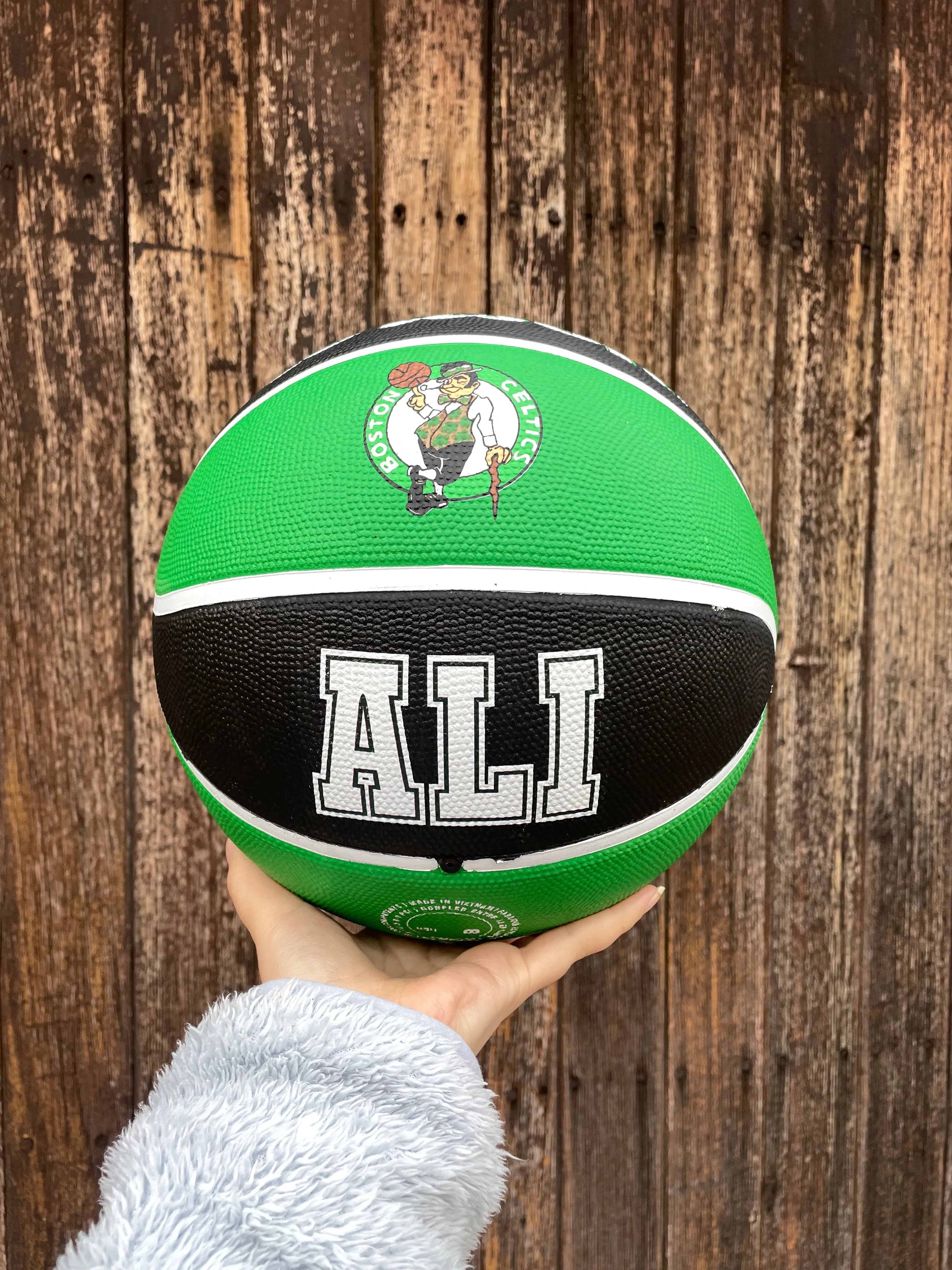 Personalised NBA Official Boston Celtics Team Basketball (Size 7)