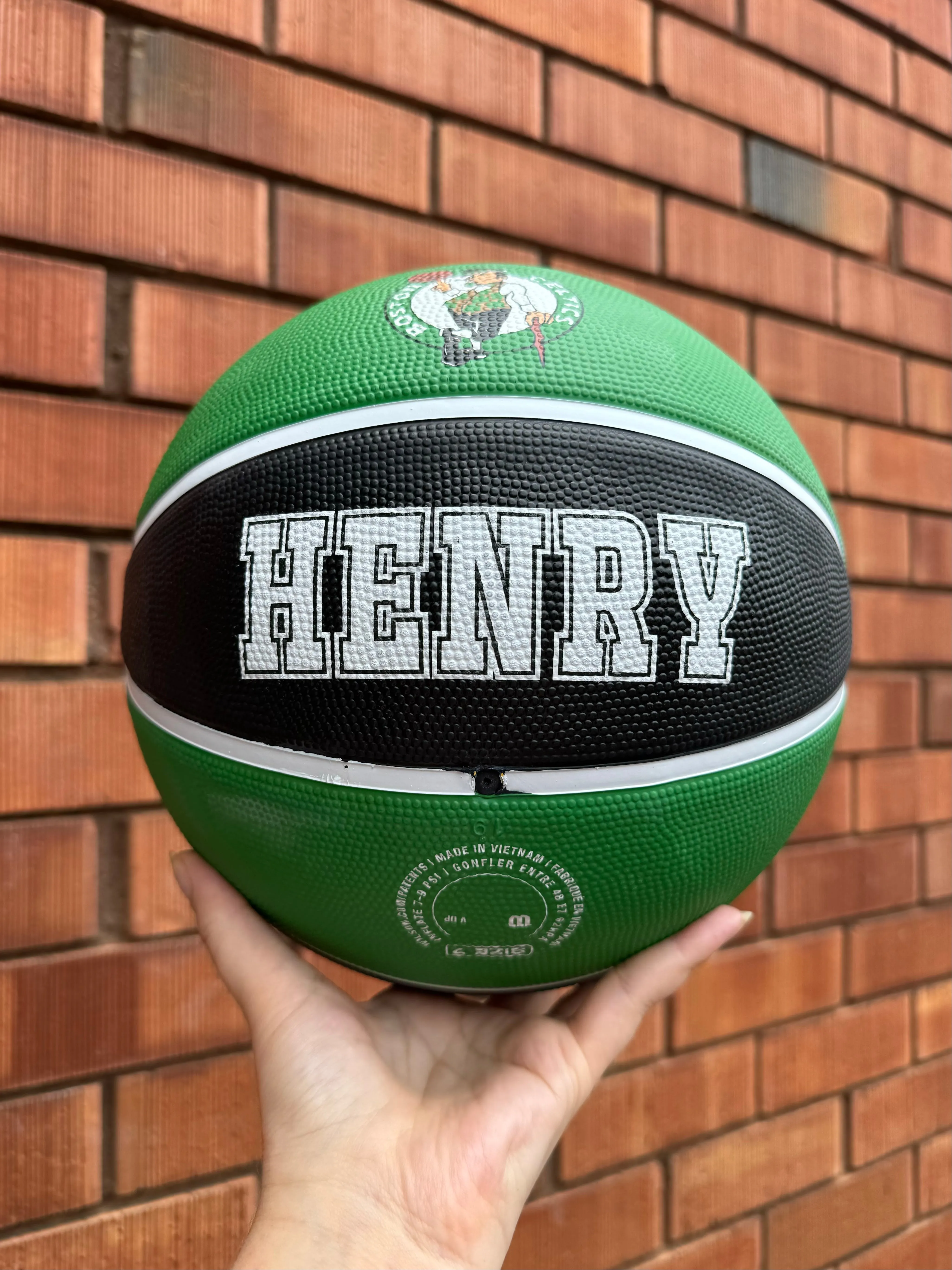 Personalised NBA Official Boston Celtics Team Basketball (Size 7)