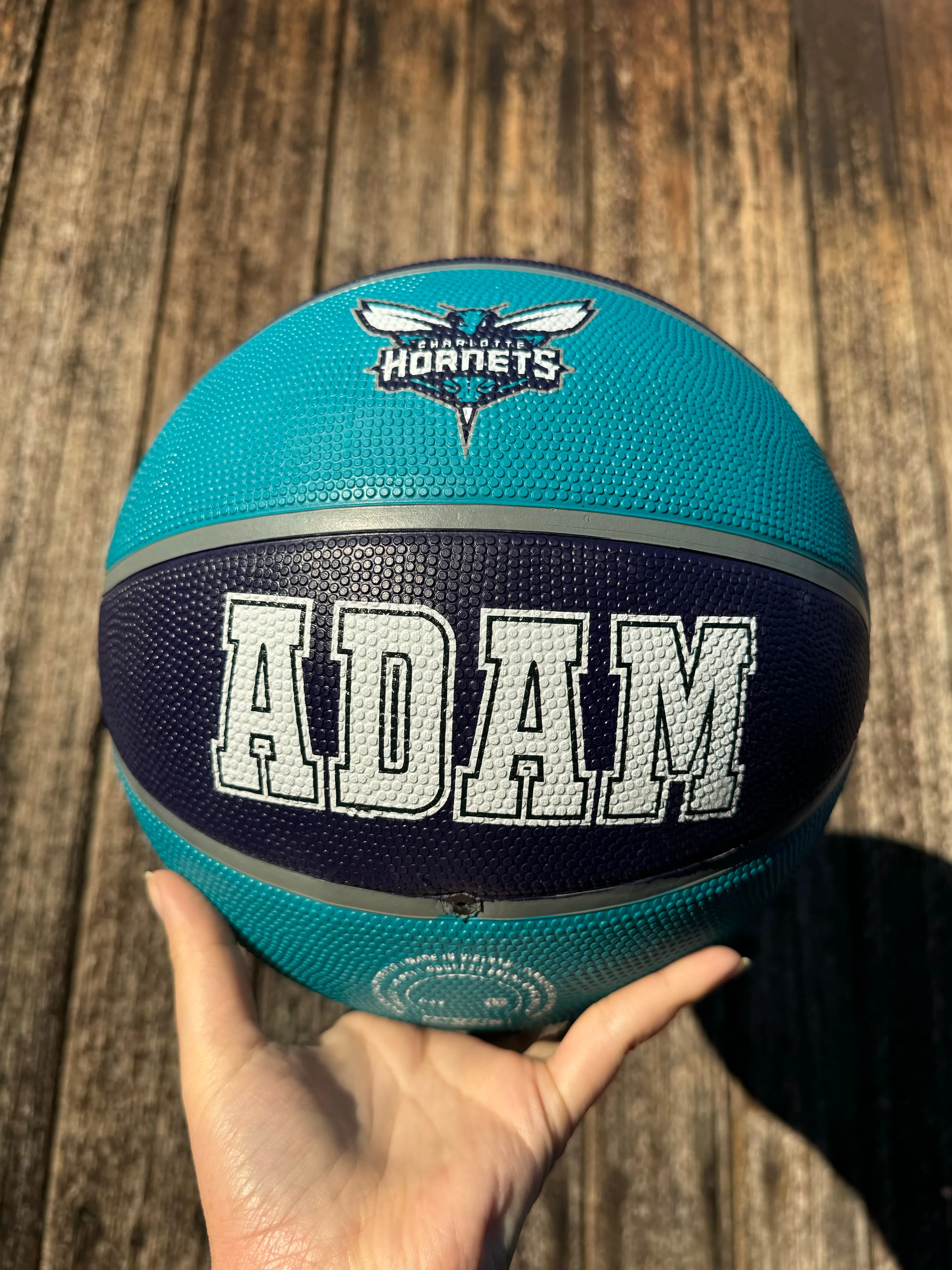 Personalised NBA Official Charlotte Hornets Team Basketball (SIZE 7)
