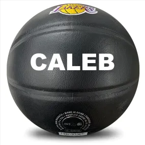 Personalised NBA Official LA Lakers COMPOSITE BLACK PREMIERE Team Basketball (Size 7)