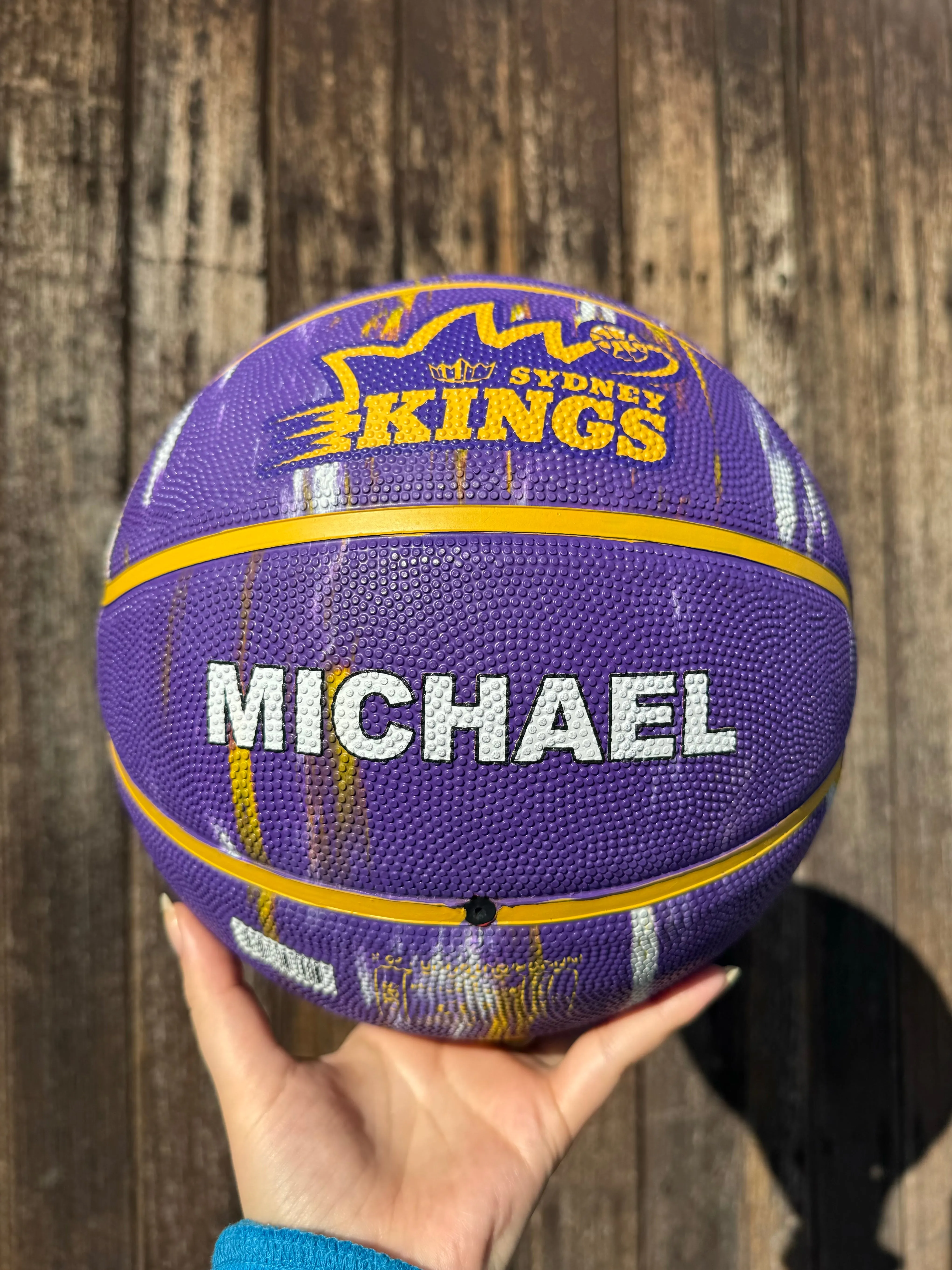 Personalised NBL Official Sydney Kings Team Basketball (Size 7)